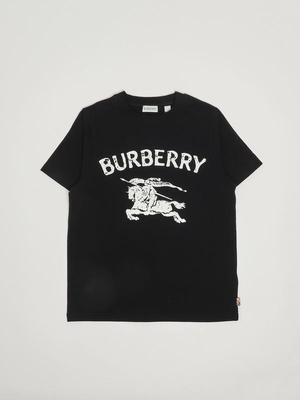 Burberry Boys' Cedar T-shirt in stretch cotton - Black | Caposerio.com Burberry Boys' Cedar T-shirt in stretch cotton - Black | Caposerio.com