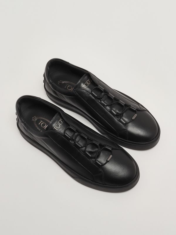 2. Sneakers uomo 04L in pelle nappata Nero Tod's xxm04l0jf40jus