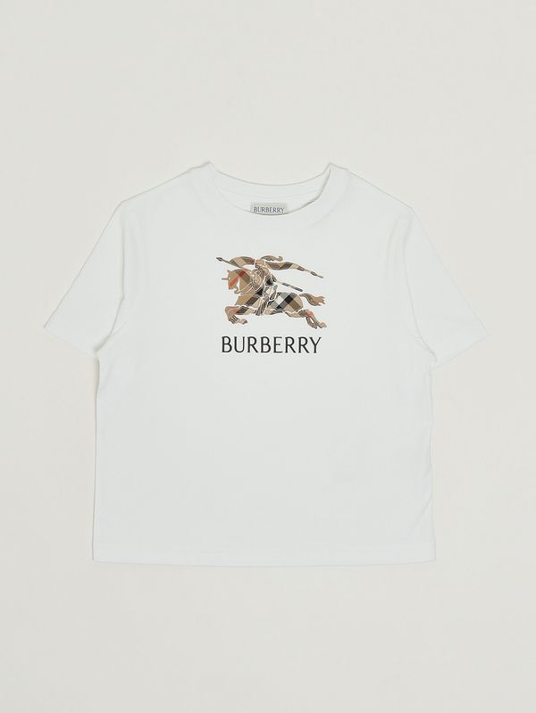 BURBERRY 6y116cm キッズ Tシャツ ホワイト BURBERRY（バーバリー） BURBERRY KIDS キッズ 半袖 Tシャツ 8117583
