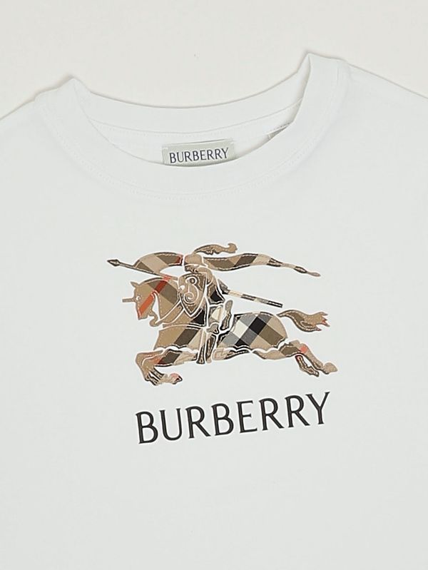 3. T-shirt bambino Cedar in cotone Bianco Burberry 8120352