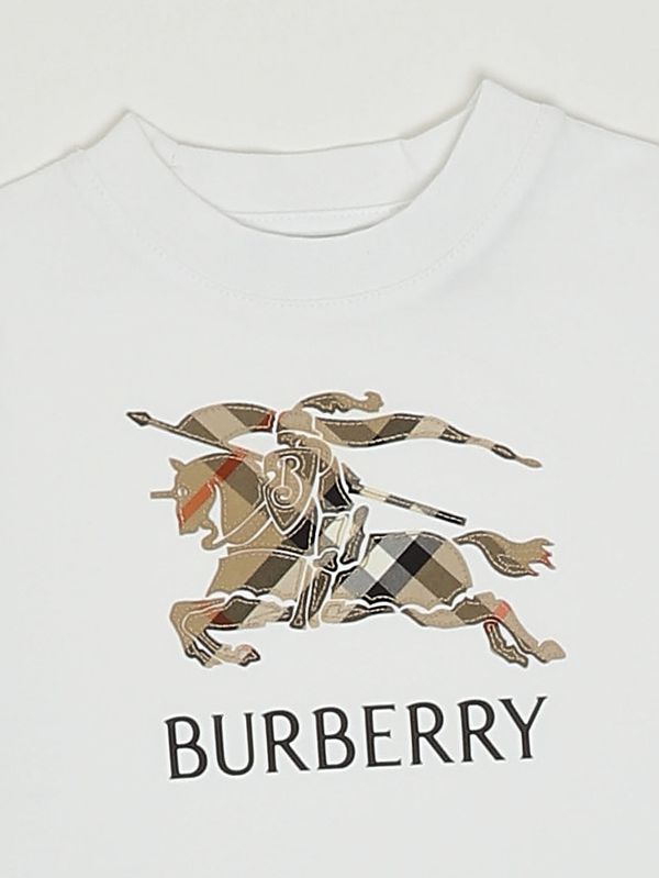 3. T-shirt bambino Cedar in cotone Bianco Burberry 8121205