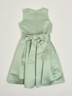 2. Mädchenkleid aus Mikado-Stoff Grün