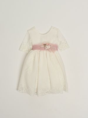 1. Babykleid aus Spitze Weiß