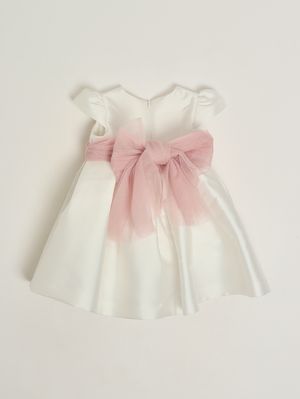 2. Baby's cotton-blend dress White-Pink