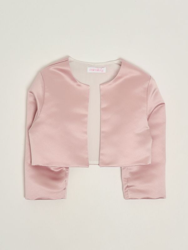 Veste en satin pour fille Rose Mimilù