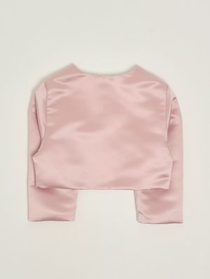 2. Giacca bambina in satin Rosa