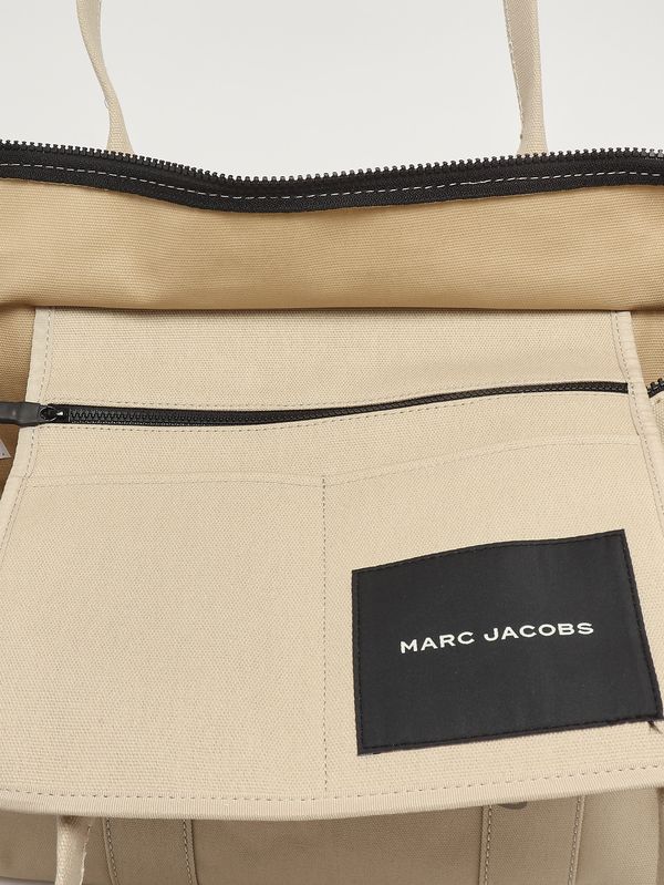 4. Borsa donna The Large Tote Bag in canvas Beige Marc Jacobs m0016156