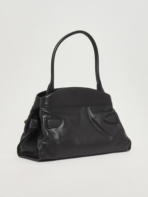 3. Women's The Dakota Satchel bag in leather Black