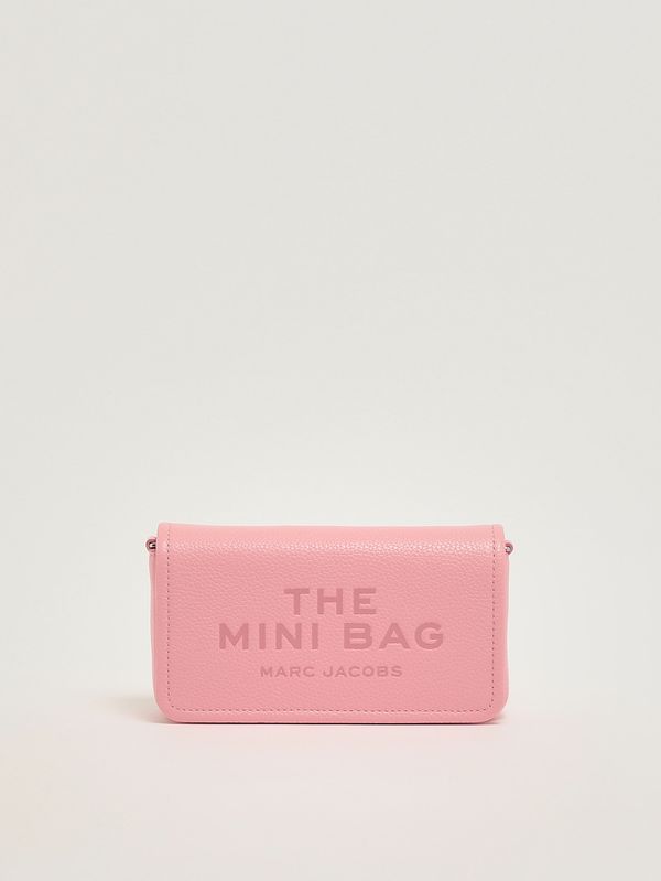Women's The Mini Bag in pebbled leather Ribbon Pink Marc Jacobs