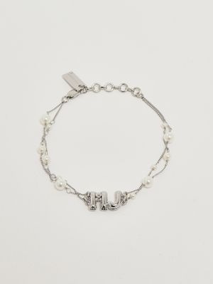 1. Women's Balloon bracelet with beads Silver
