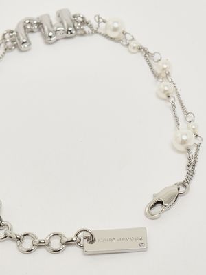 3. Women's Balloon bracelet with beads Silver