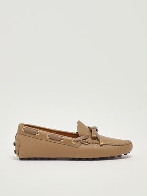 1. Women's loafers 22 in leather Mochaccino