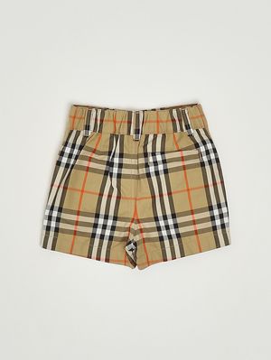 2. Newborn Oscar cotton Bermuda shorts Beige Check