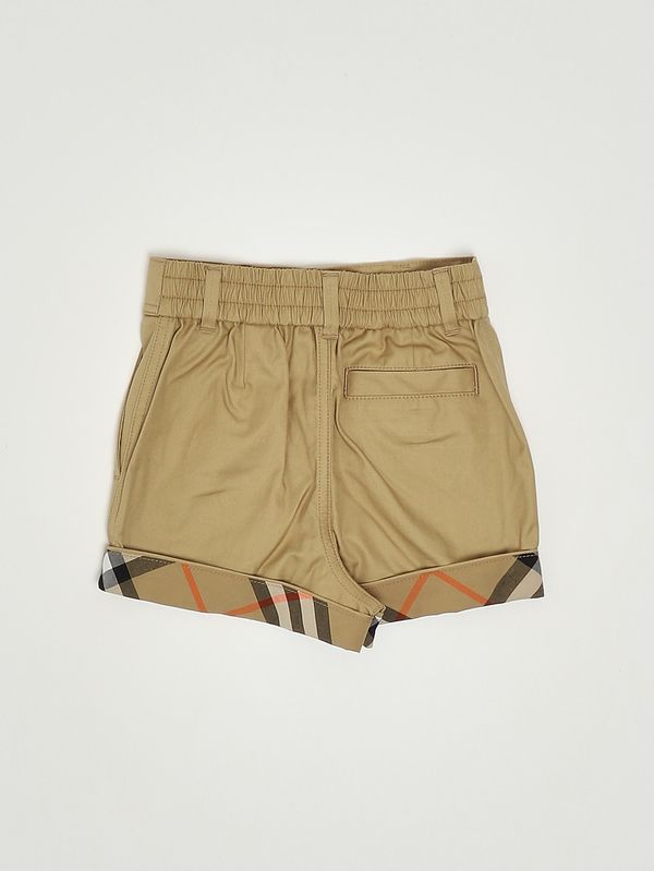2. Bermuda neonato Oscar in cotone Beige Burberry 8121233