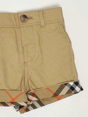 3. Bermuda neonato Oscar in cotone Beige