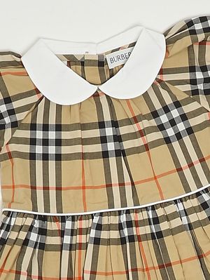 valentino beige dress Burberry Beige Check Dress - Burberry - Women main image 0