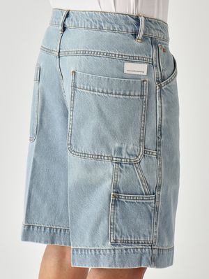 5. Short homme Leo en coton Denim Clair