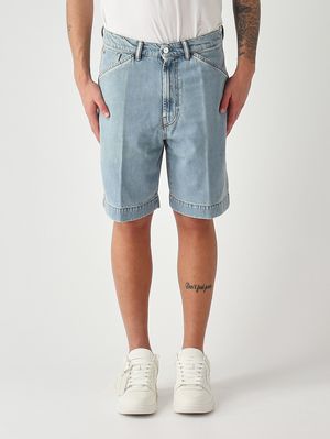 1. Short homme Leo en coton Denim Clair