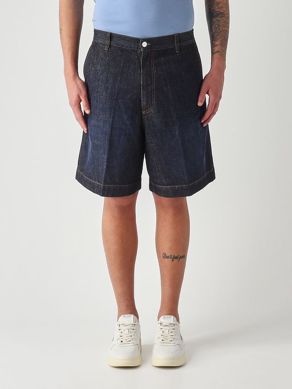 Bermudas para hombre Otto de tejido vaquero de algodón. Denim Oscuro Nine in the morning