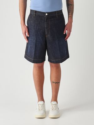 1. Bermuda uomo Otto in denim di cotone Denim Scuro
