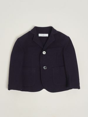 1. Boys' cotton-blend jacket Blue