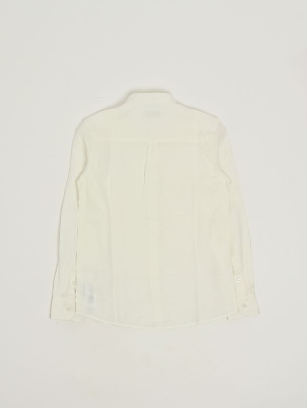 2. Camicia bambino in lino Latte Jeckerson j5205ss26