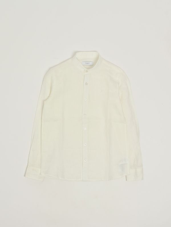 1. Camicia bambino in lino Latte Jeckerson j5205ss26
