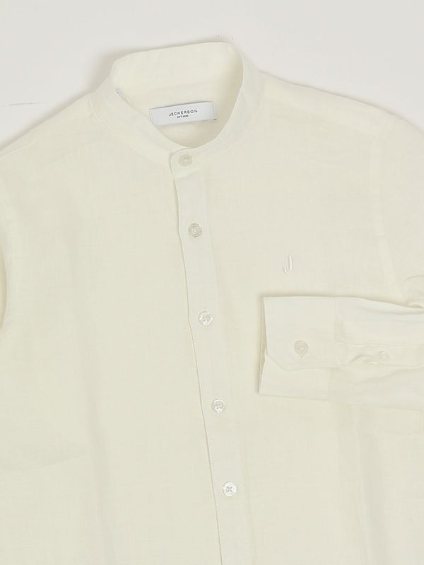 3. Camicia bambino in lino Latte Jeckerson j5205ss26