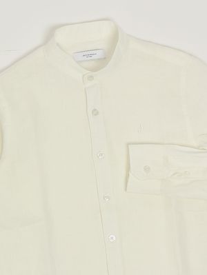 3. Camicia bambino in lino Latte