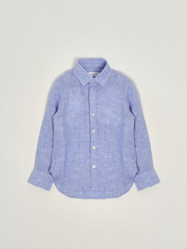 1. Camicia bambino in lino Celeste Jeckerson jb5662ss26