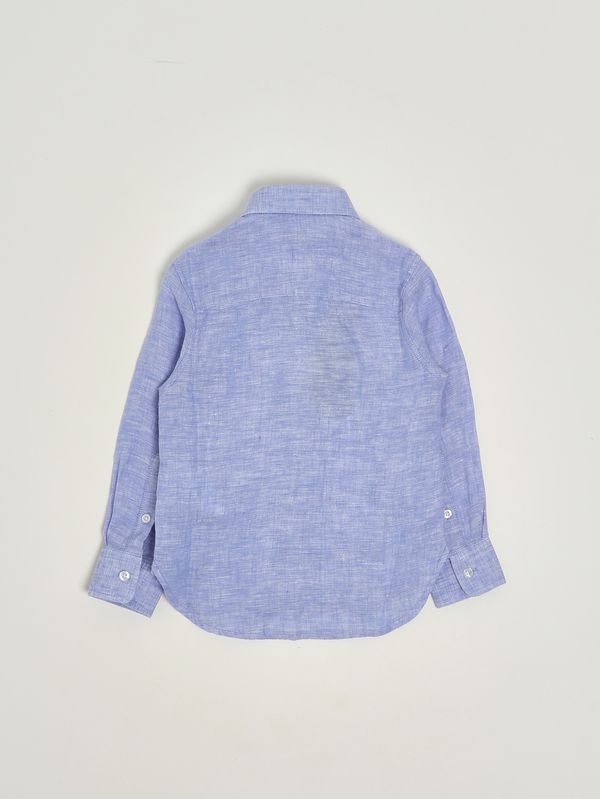 2. Camicia bambino in lino Celeste Jeckerson jb5662ss26