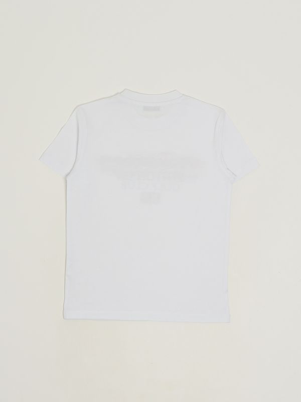 2. T-shirt bambino in cotone Bianco Jeckerson j5116ts26
