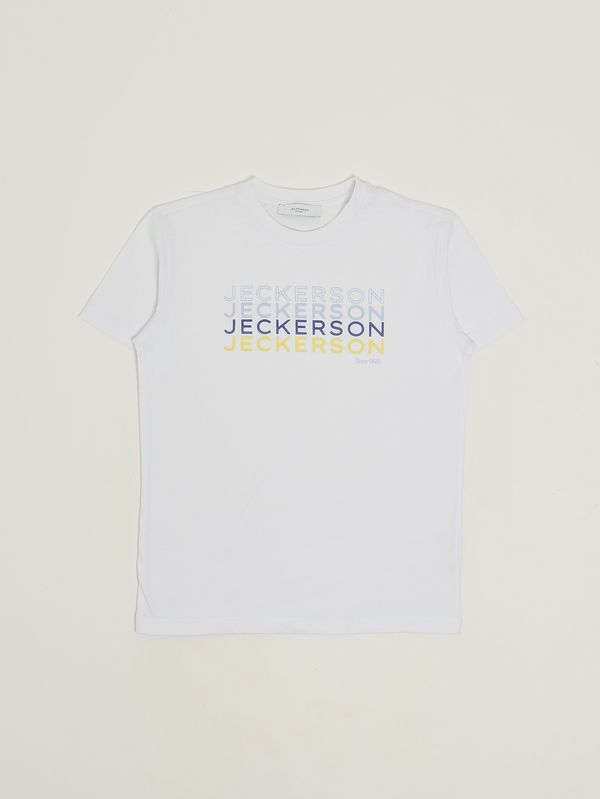 1. Boys' cotton T-shirt White Jeckerson j5153ts26