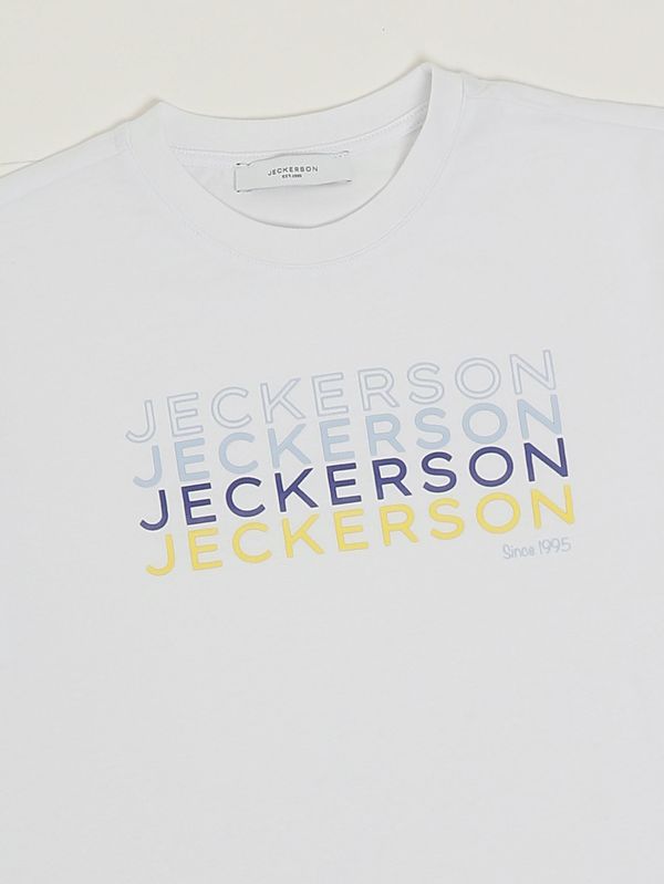 3. Boys' cotton T-shirt White Jeckerson j5153ts26