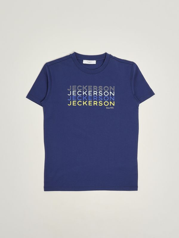 T-shirt bambino in cotone Blu Royal Jeckerson