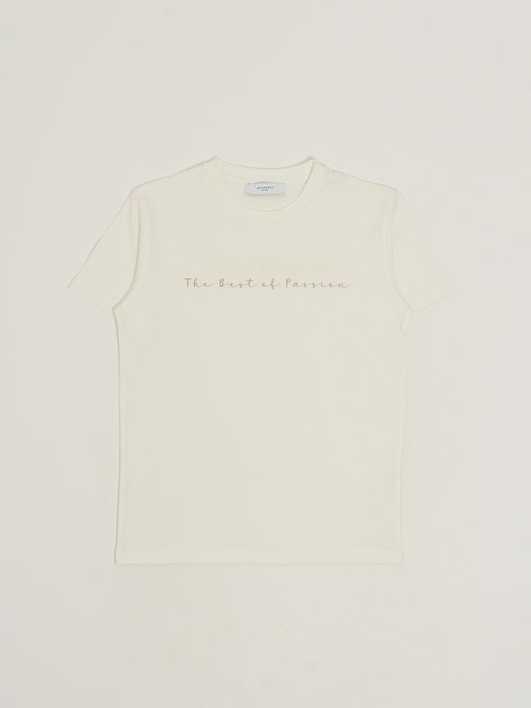 T-shirt bambino in cotone Latte Jeckerson