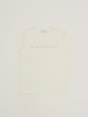 1. Camiseta de algodón para niño Leche