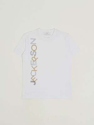 1. Baumwoll-T-Shirt für Jungen Weiß