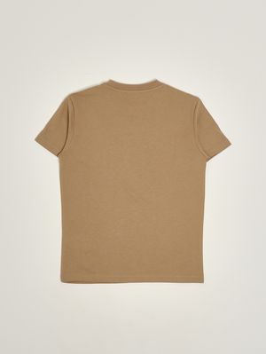 2. Baumwoll-T-Shirt für Jungen Dunkelbeige