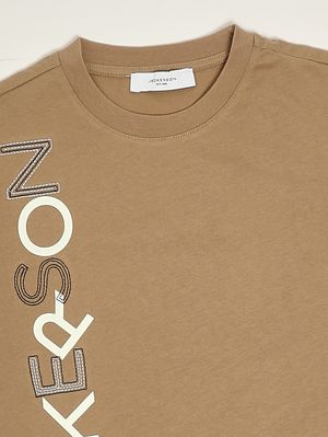 3. Baumwoll-T-Shirt für Jungen Dunkelbeige