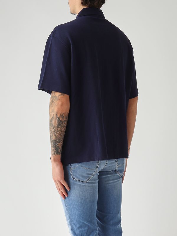 3. Men's micro piqué shirt in organic cotton Navy Lacoste ch2347
