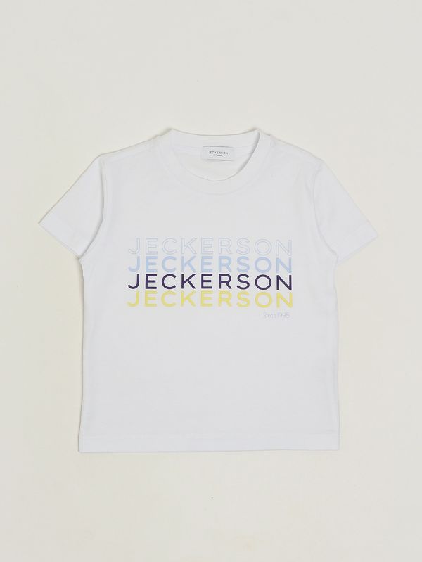 1. T-shirt en coton pour garçon Blanc Jeckerson jb5666ts26