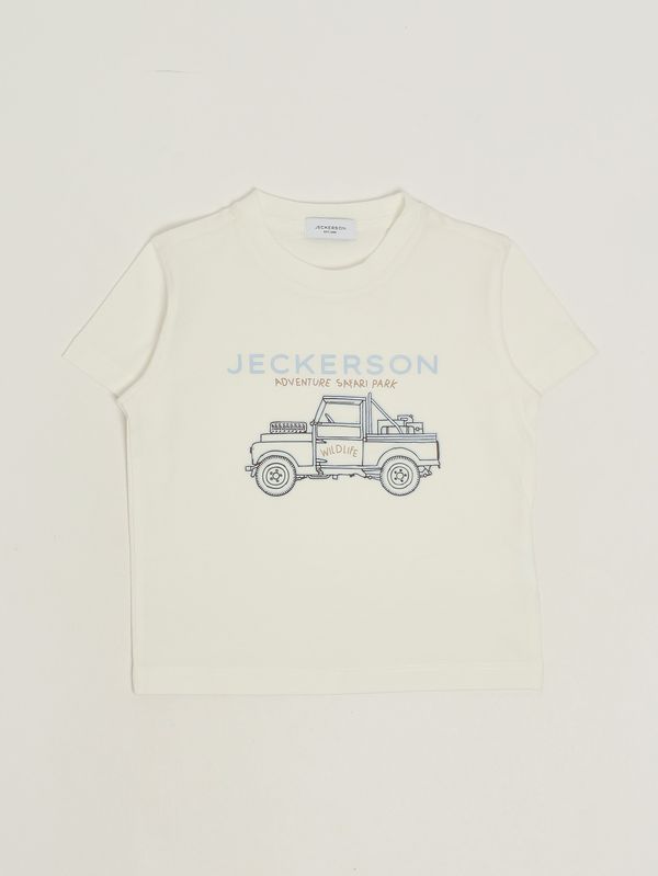 1. T-shirt bambino in cotone Latte Jeckerson jb5700ts26