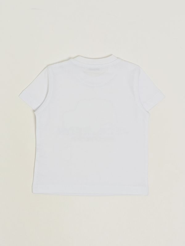 2. T-shirt neonato in cotone Bianco Jeckerson jn5413ts26