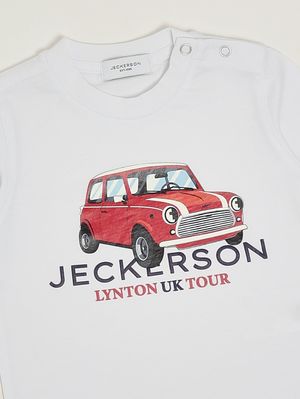 3. T-shirt neonato in cotone Bianco