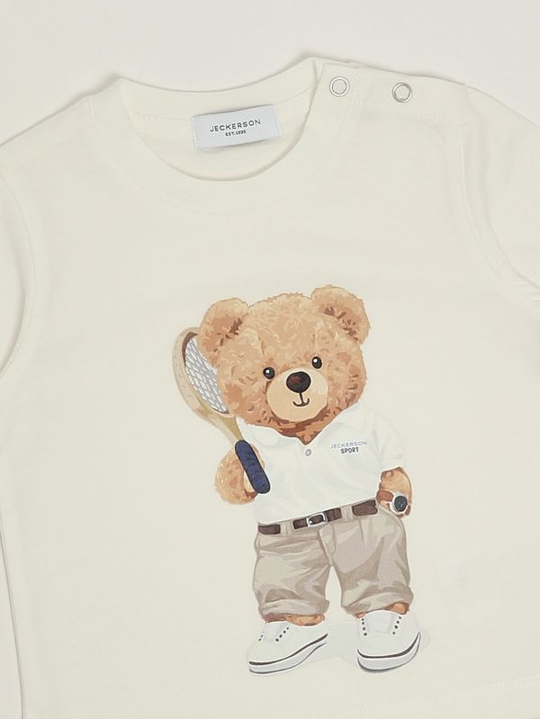 3. Camiseta de algodón para recién nacido Leche Jeckerson jn5436ts26