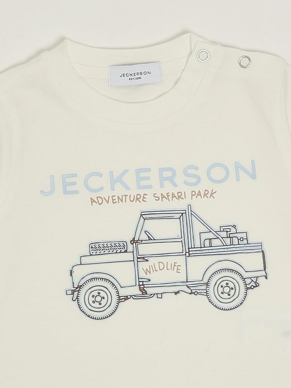 3. T-shirt neonato in cotone Latte Jeckerson jn5500ts26