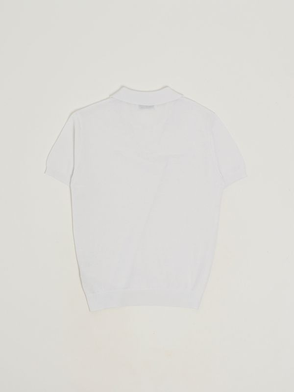 2. Boys' stretch cotton polo shirt White Jeckerson j5112ms26