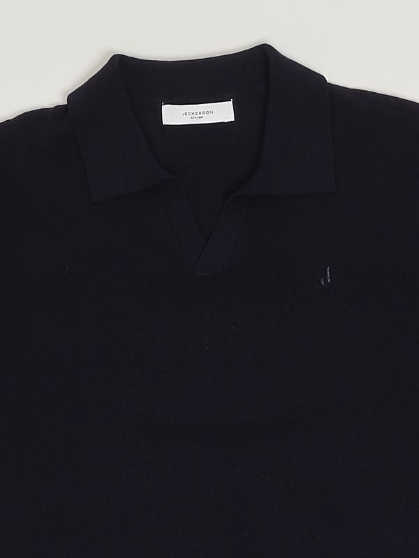 3. Polo pour garçon en coton stretch Bleu Jeckerson j5112ms26
