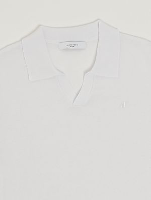 3. Boys' stretch cotton polo shirt White